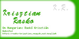 krisztian rasko business card