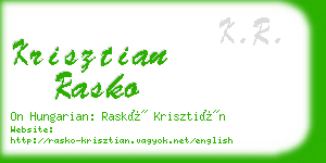 krisztian rasko business card